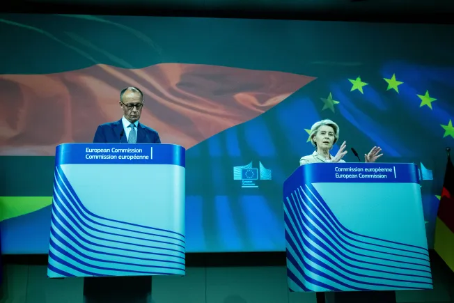 Streit um EU-Haushalt: Merz und Klingbeil gegen Extrasteuer für Konzerne