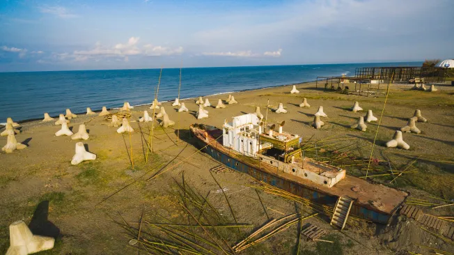 Wie ein Hafen in Georgien der Geopolitik zum Opfer fiel